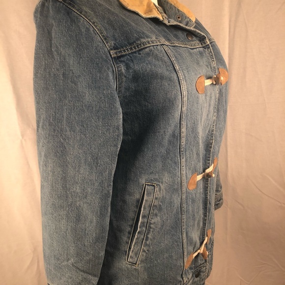 FREE PEOPLE jean jacket with fur lining - Picture 3 of 7